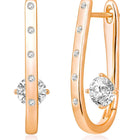 CZ Semi-Hoop Earrings by Peora – Elegant Fashion Jewellery


