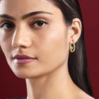 CZ Semi-Hoop Earrings by Peora – Elegant Fashion Jewellery


