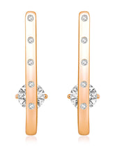 
CZ Semi-Hoop Earrings by Peora – Elegant Fashion Jewellery

