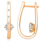 CZ Semi-Hoop Earrings by Peora – Elegant Fashion Jewellery

