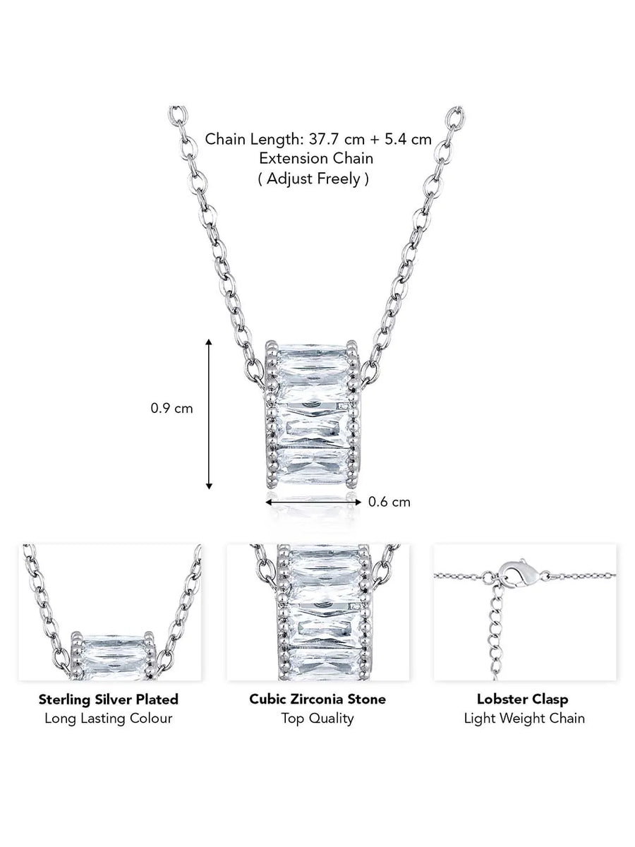 CZ Studded Pendant by Peora – Sparkling Fashion Jewellery

