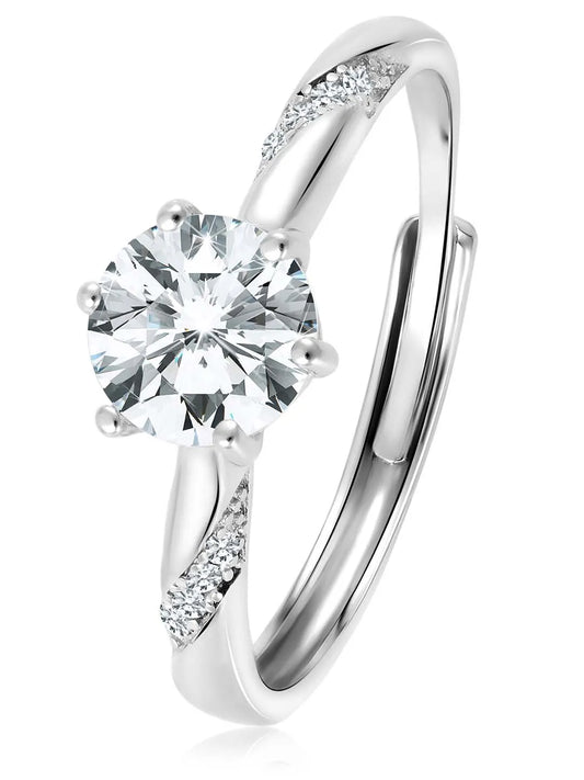 Solitaire Ring by Peora – Elegant Sparkle, Timeless Design