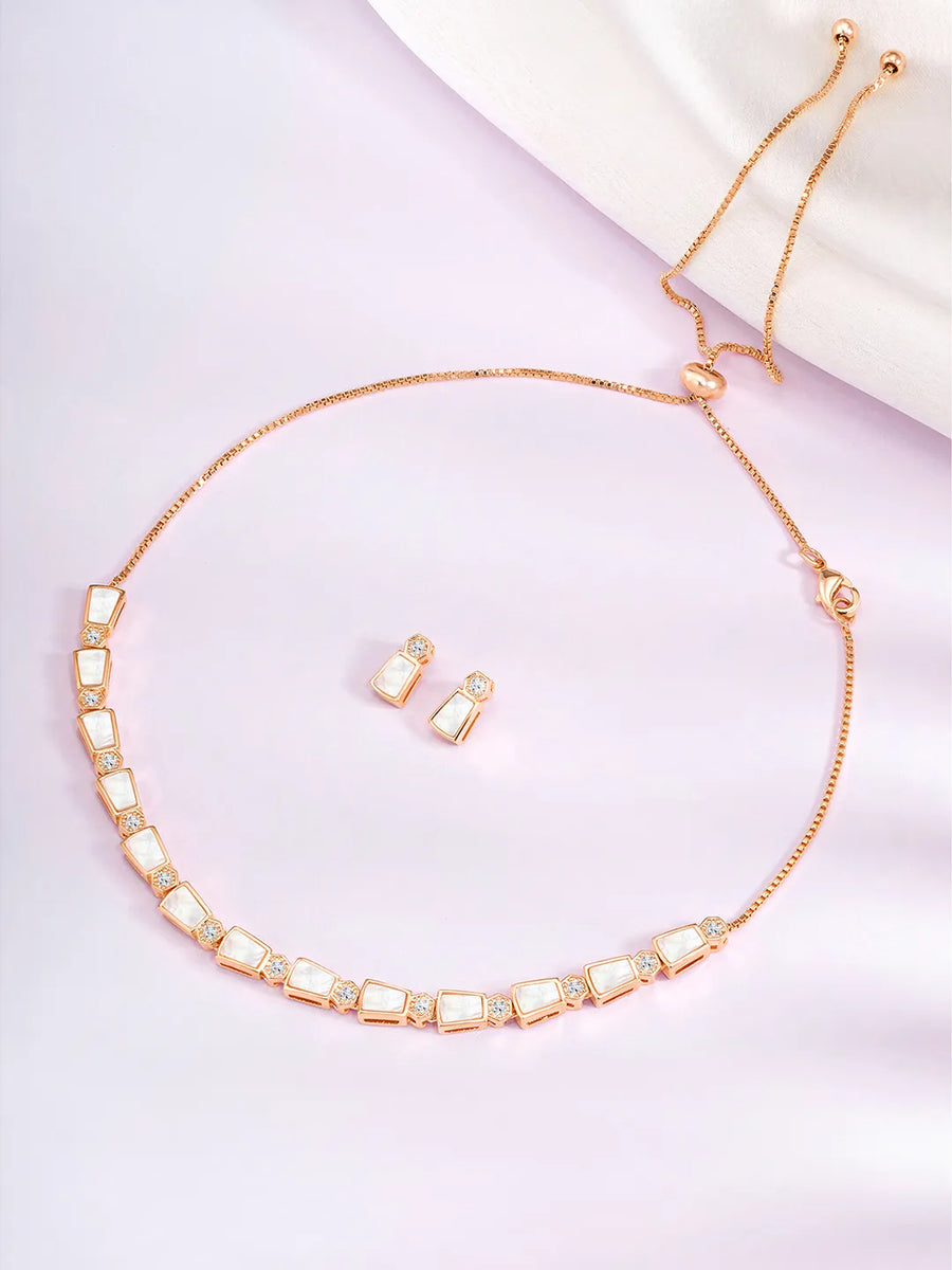 Synthetic Stones Necklace – Elegant Fashion Jewellery by Peora

