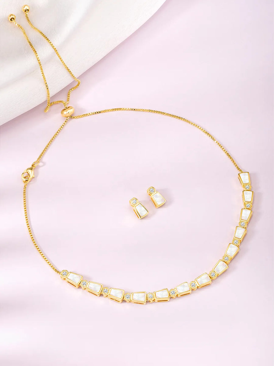 Synthetic Stones Necklace – Elegant Fashion Jewellery by Peora

