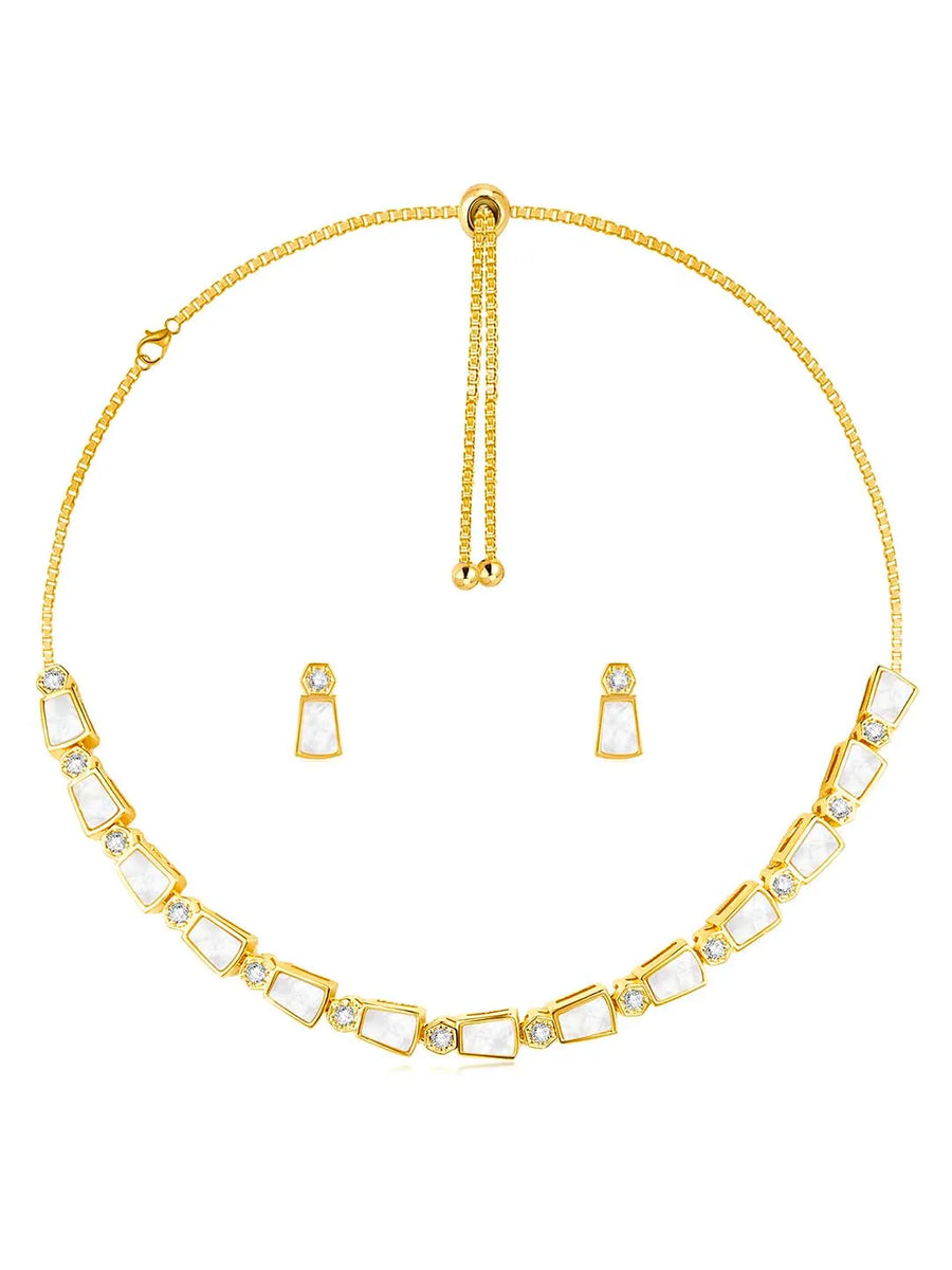 Synthetic Stones Necklace – Elegant Fashion Jewellery by Peora

