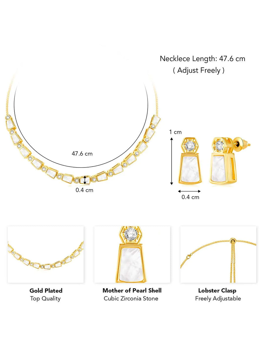 Synthetic Stones Necklace – Elegant Fashion Jewellery by Peora

