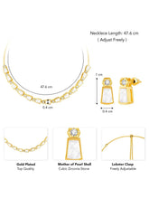 Synthetic Stones Necklace – Elegant Fashion Jewellery by Peora

