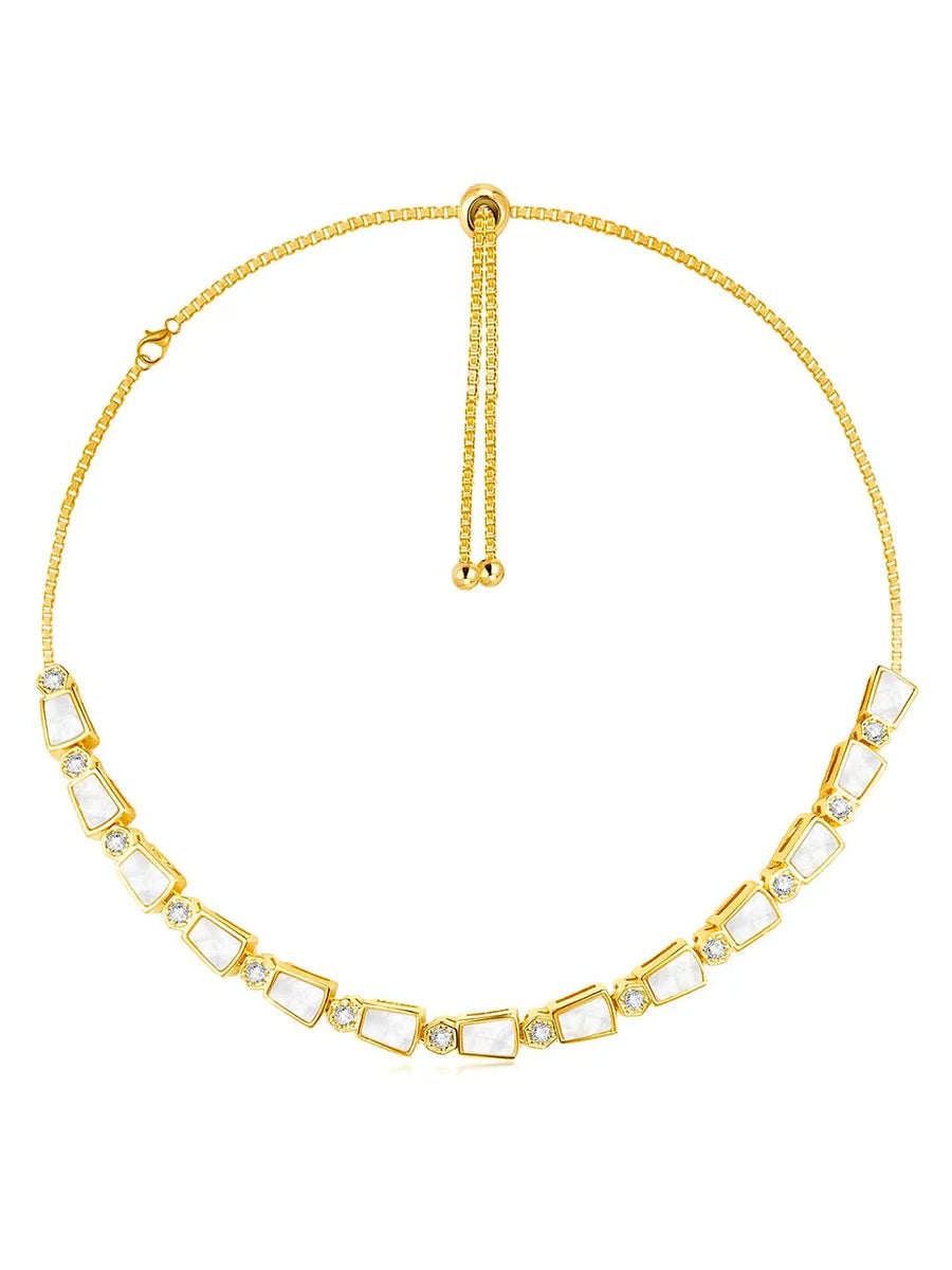 Synthetic Stones Necklace – Elegant Fashion Jewellery by Peora


