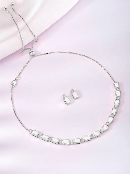 Synthetic Stones Necklace – Elegant Fashion Jewellery by Peora

