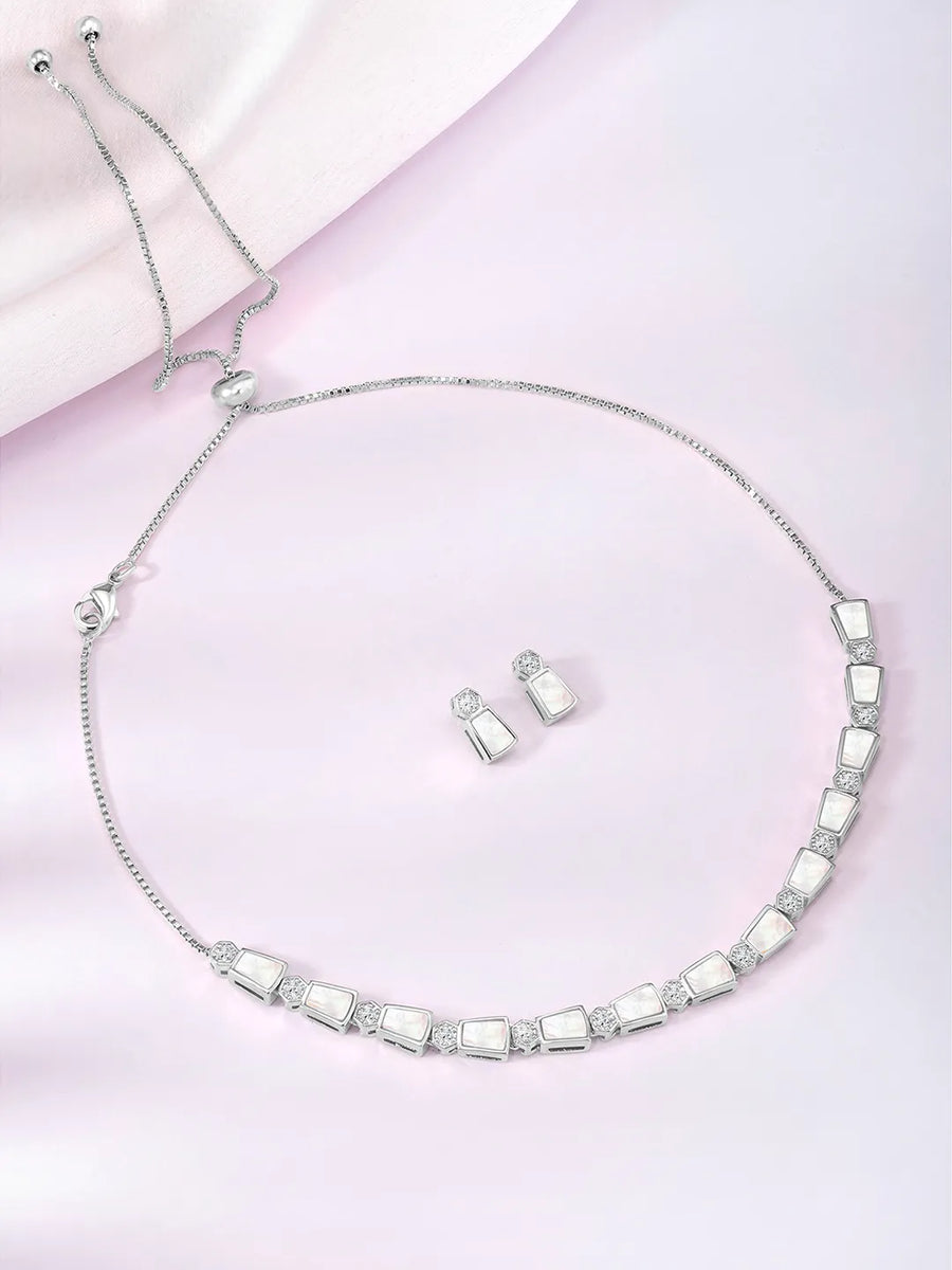Synthetic Stones Necklace – Elegant Fashion Jewellery by Peora


