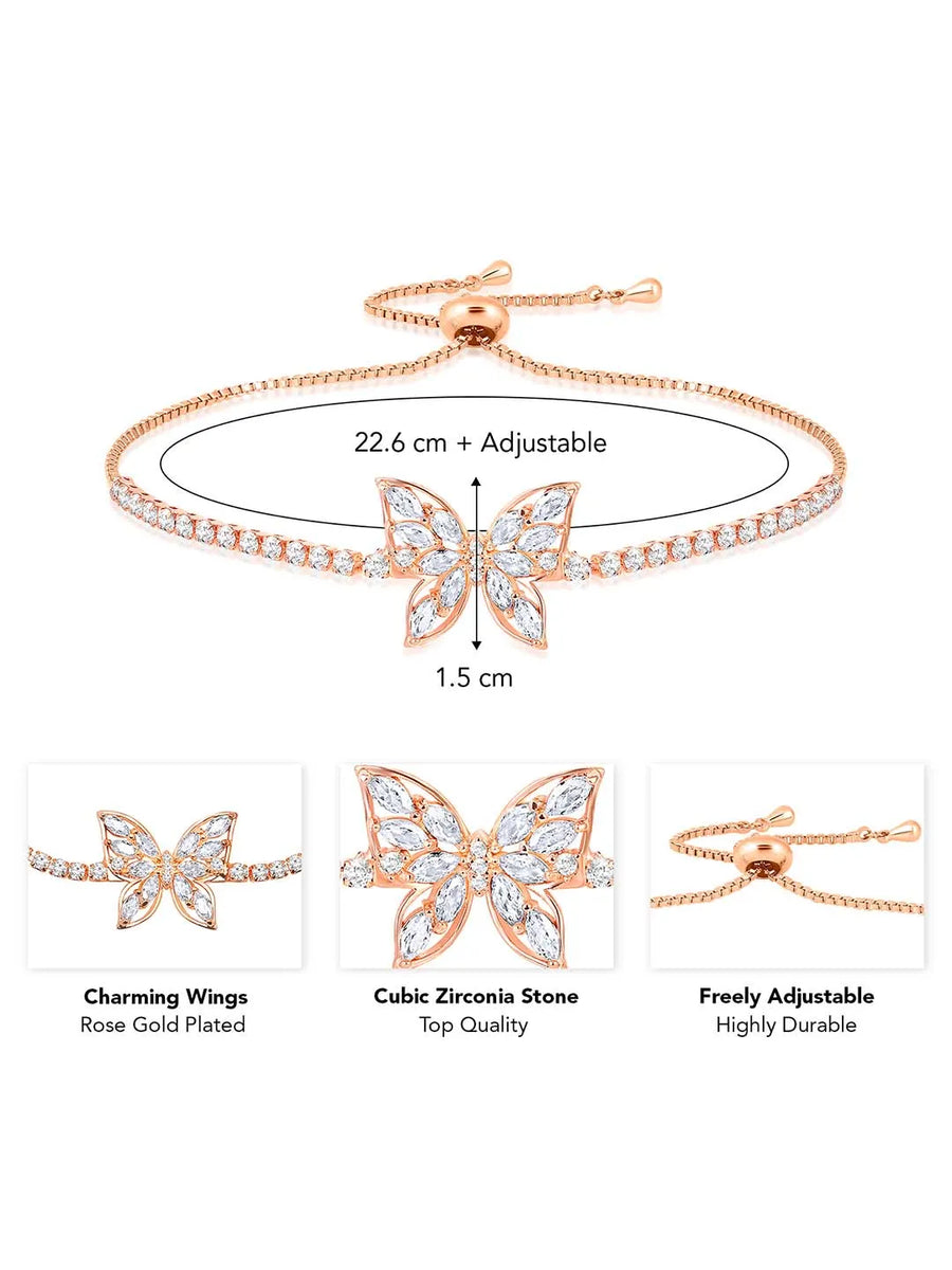 CZ Adjustable Bracelet by Peora – Stylish Fashion Jewellery


