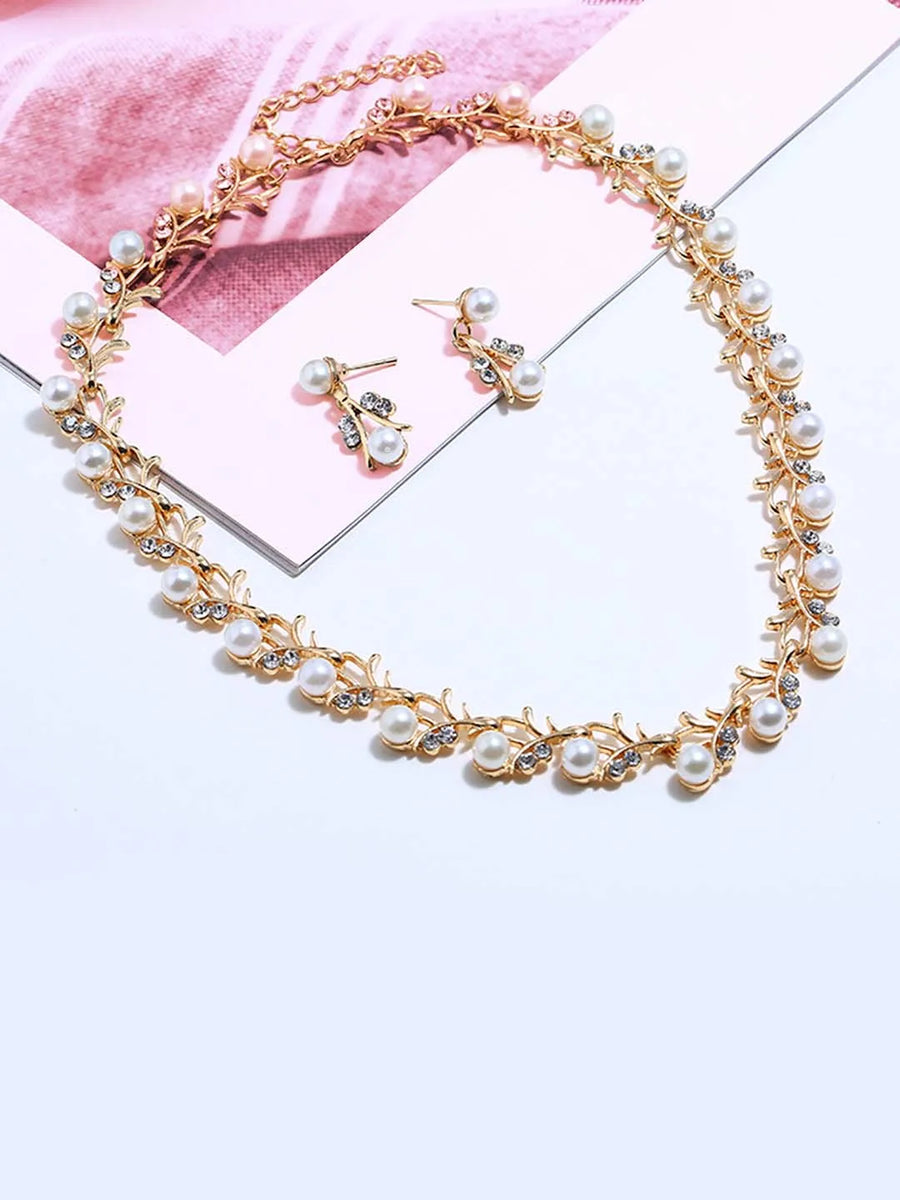Luminous Charm CZ Short Necklace Set