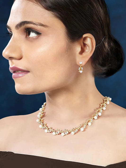 Luminous Charm CZ Short Necklace Set