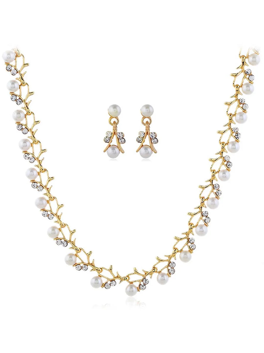 Luminous Charm CZ Short Necklace Set