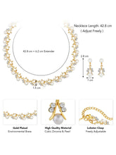 Luminous Charm CZ Short Necklace Set