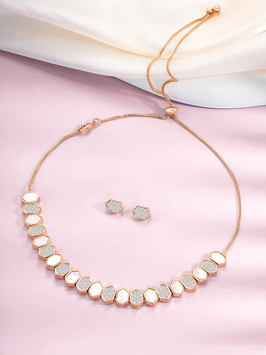 CZ Necklace Set – Sparkling Fashion Jewellery by Peora

