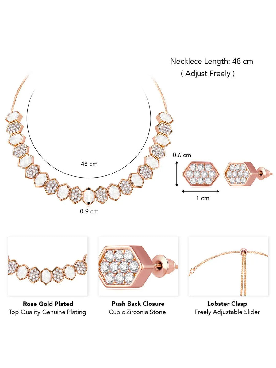 CZ Necklace Set – Sparkling Fashion Jewellery by Peora

