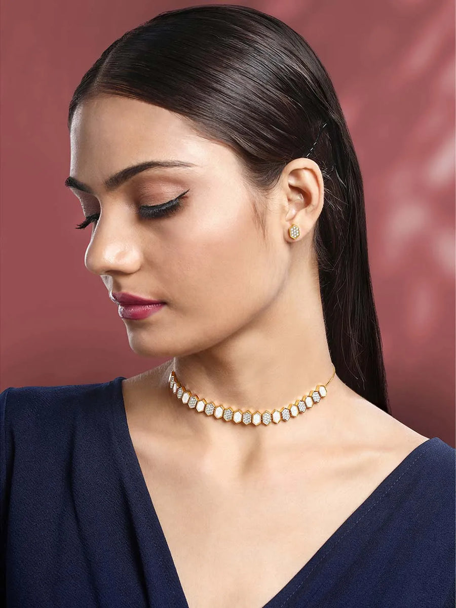 CZ Necklace Set – Sparkling Fashion Jewellery by Peora

