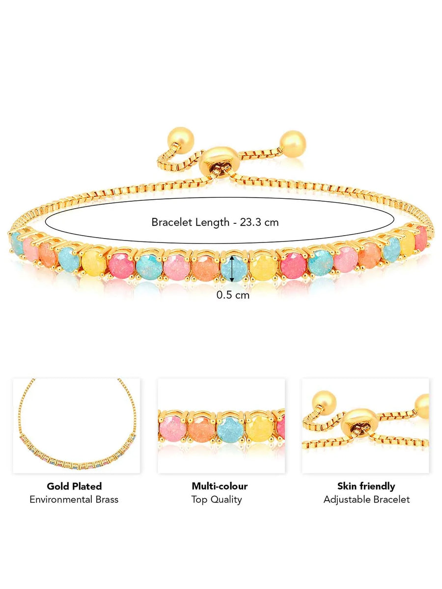 Charm CZ Bracelet – Playful Sparkling Jewellery by Peora
