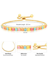 Charm CZ Bracelet – Playful Sparkling Jewellery by Peora
