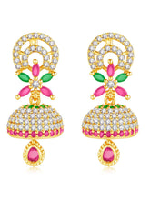 Glamorous Charm Jhumki Earrings by Peora | Elegant Indian Jewellery

