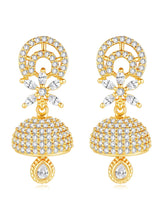Glamorous Charm Jhumki Earrings by Peora | Elegant Indian Jewellery

