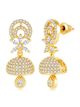 Glamorous Charm Jhumki Earrings by Peora | Elegant Indian Jewellery

