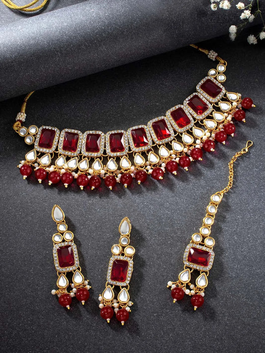 Kundan Choker Set by Peora – Traditional Elegance Redefined