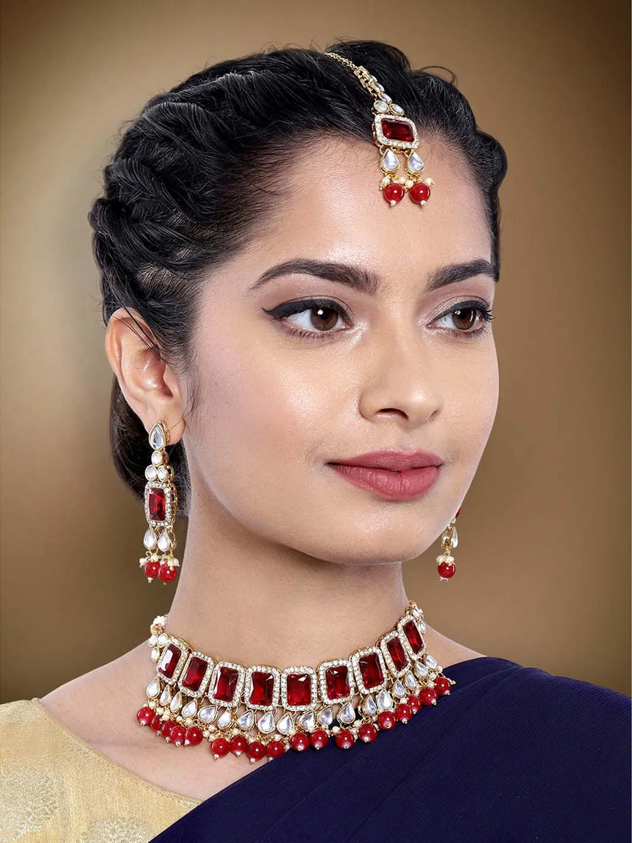 Kundan Choker Set by Peora – Traditional Elegance Redefined