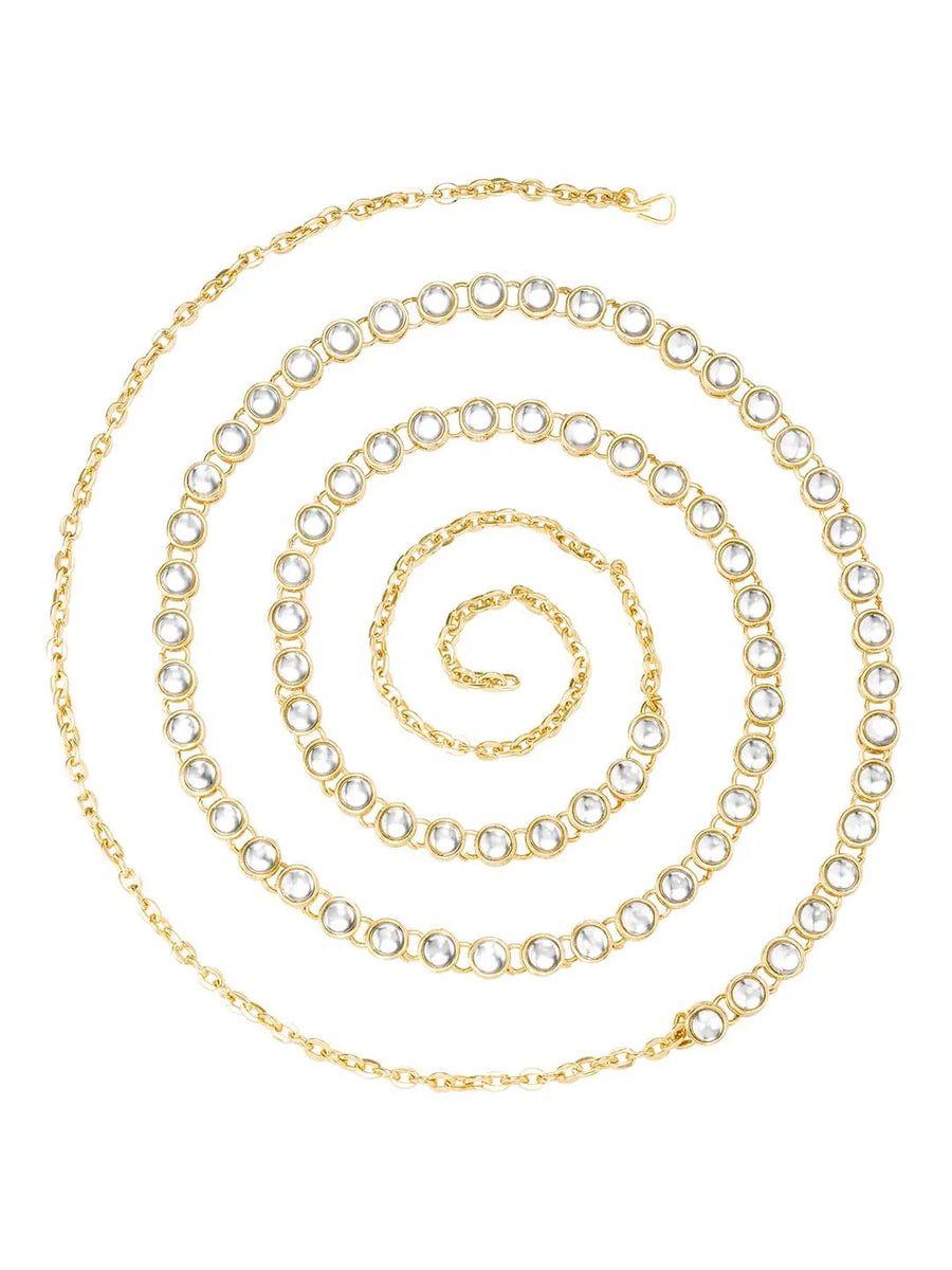 Kundan Studded Waist Belt by Peora | Royal Ethnic Fashion Jewellery

