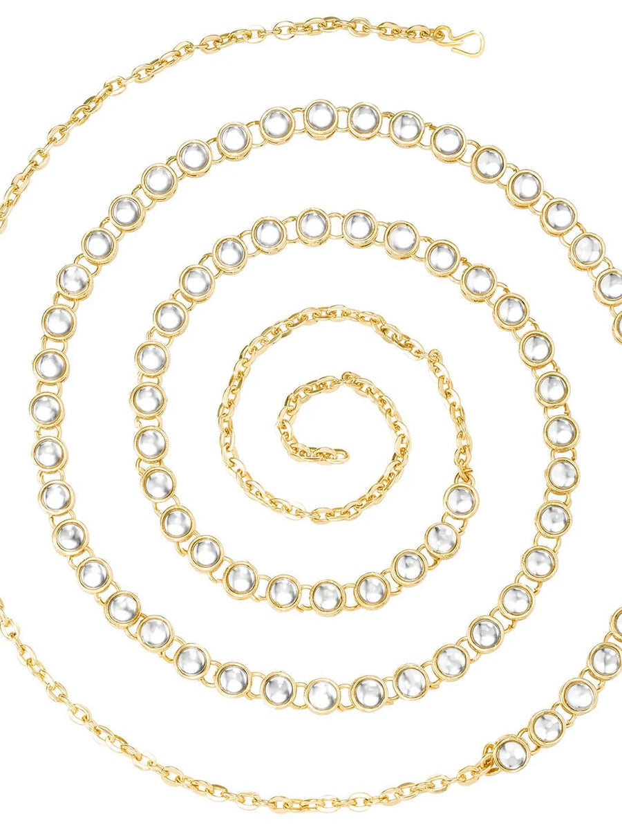 Kundan Studded Waist Belt by Peora | Royal Ethnic Fashion Jewellery

