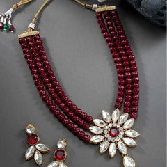 Crimson Charm Gorgeous Necklace Set