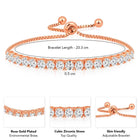 Charm CZ Bracelet – Playful Sparkling Jewellery by Peora
