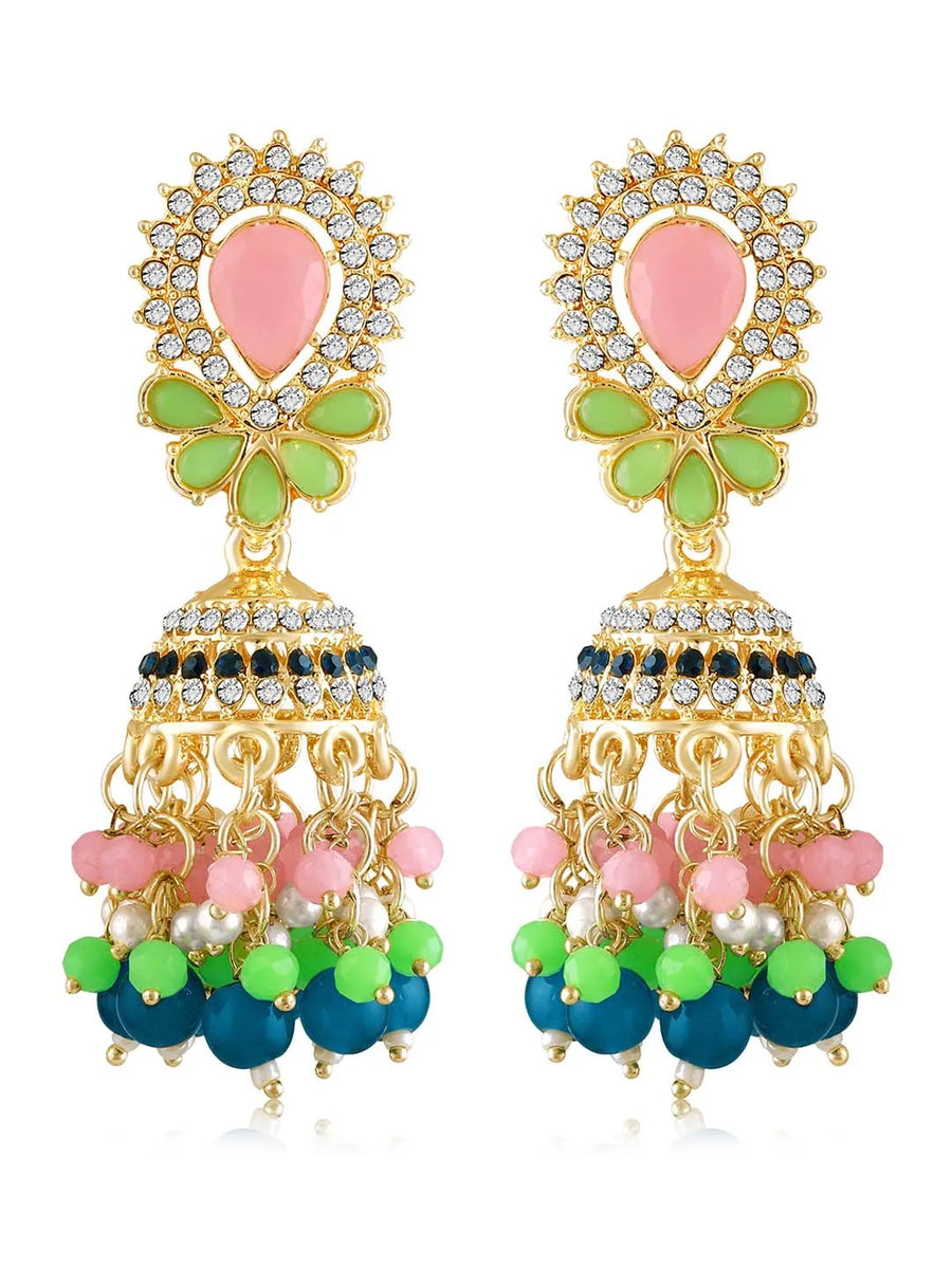 Marine Charm Jhumki Earrings – Elegant Jewellery by Peora


