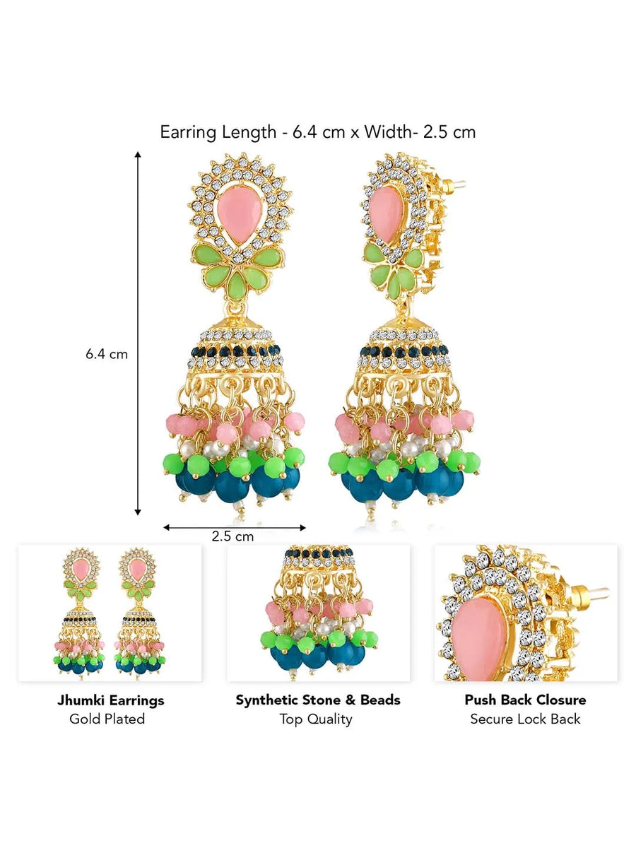 Marine Charm Jhumki Earrings – Elegant Jewellery by Peora

