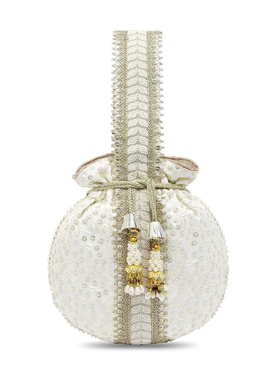 Embroidery Potli Bag – Traditional & Elegant Accessory | Peora