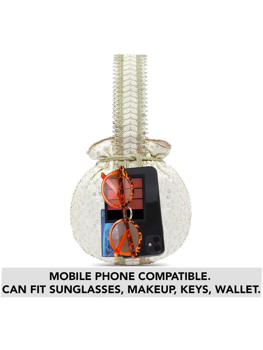 Embroidery Potli Bag – Traditional & Elegant Accessory | Peora