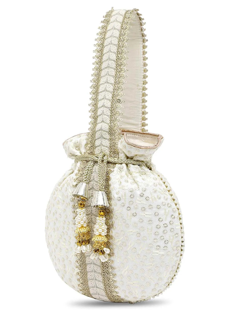 Embroidery Potli Bag – Traditional & Elegant Accessory | Peora