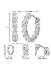 CZ Hoops Earrings by Peora – Trendy Fashion Jewellery