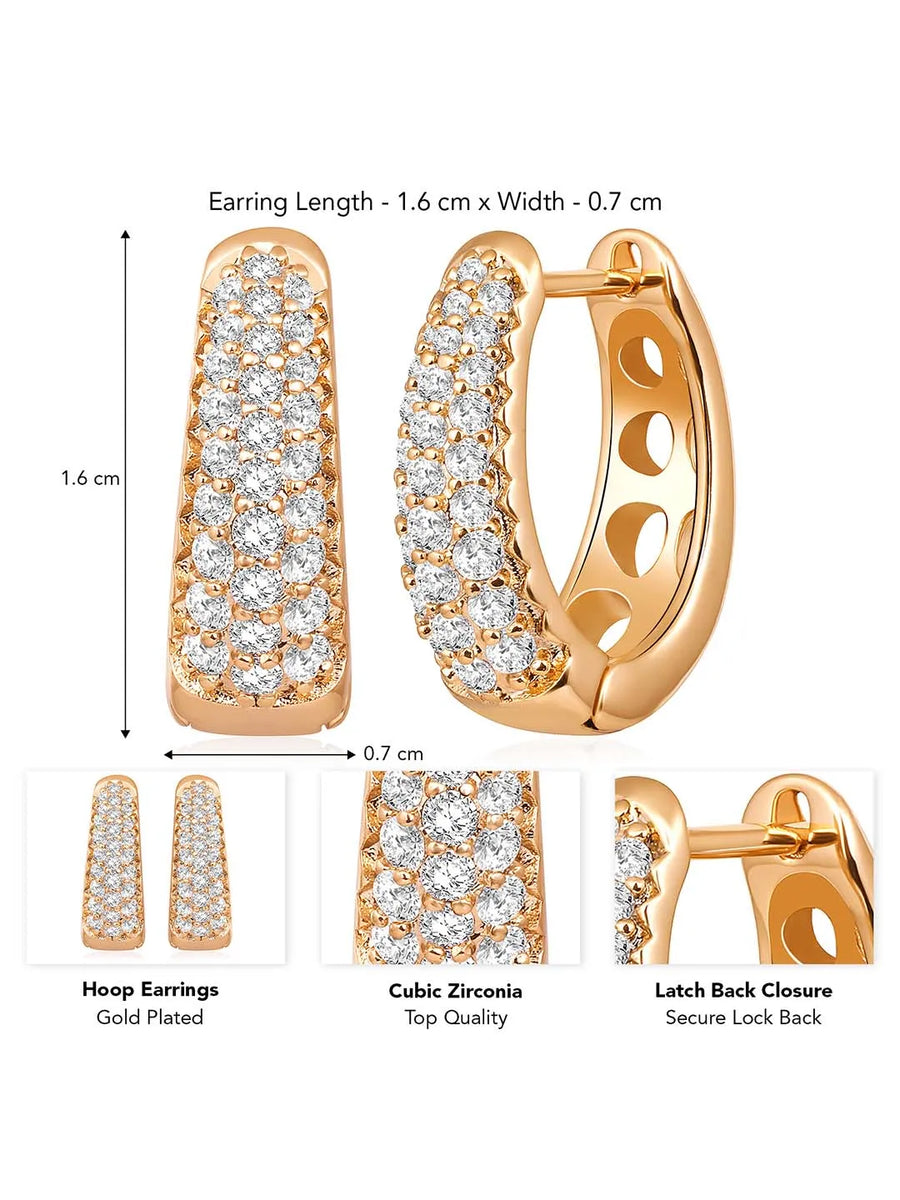 Hoops CZ Earrings by Peora – Trendy Fashion Jewellery

