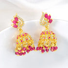 CZ Jhumki Earrings by Peora | Sparkling Stone Jewellery for Every Occasion

