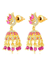 CZ Jhumki Earrings by Peora | Sparkling Stone Jewellery for Every Occasion

