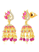 CZ Jhumki Earrings by Peora | Sparkling Stone Jewellery for Every Occasion

