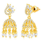 CZ Jhumki Earrings by Peora | Sparkling Stone Jewellery for Every Occasion

