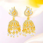 CZ Jhumki Earrings by Peora | Sparkling Stone Jewellery for Every Occasion


