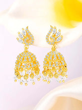 CZ Jhumki Earrings by Peora | Sparkling Stone Jewellery for Every Occasion

