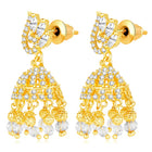 CZ Jhumki Earrings by Peora | Sparkling Stone Jewellery for Every Occasion

