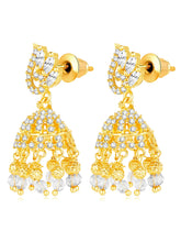 CZ Jhumki Earrings by Peora | Sparkling Stone Jewellery for Every Occasion

