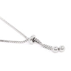 Classic Adjustable CZ Tennis Bracelet in Silver featuring Crystals bracelets 
