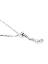 Classic Adjustable CZ Tennis Bracelet in Silver featuring Crystals bracelets 
